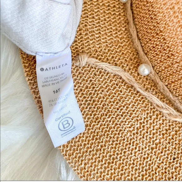 Athleta Farallon Bermuda Shorts Birch Gray Cream Drawstrings Pockets 16 Tall - Picture 6 of 11